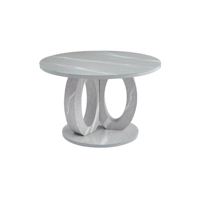 Skye - Dining table - Grey and White