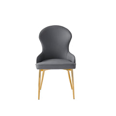 Venus - Dining Chair - Grey Faux Leather