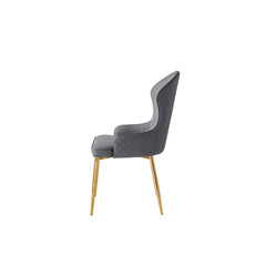 Venus - Dining Chair - Grey Faux Leather