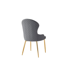 Venus - Dining Chair - Grey Faux Leather