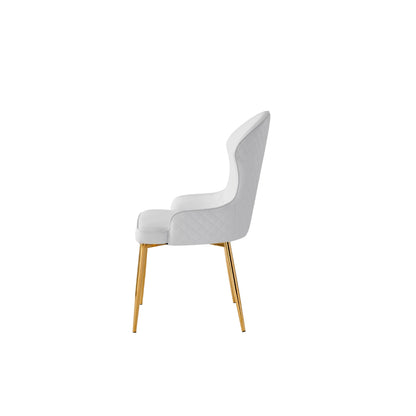 Venus - Dining Chair - White PU Leather