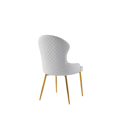 Venus - Dining Chair - White PU Leather