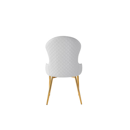 Venus - Dining Chair - White PU Leather