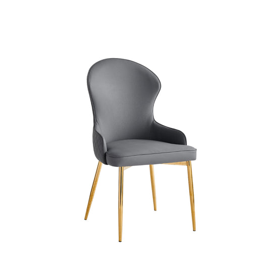 Venus - Dining Chair - Grey Faux Leather 1200