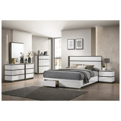 Bedroom set - Glossy white - Allister