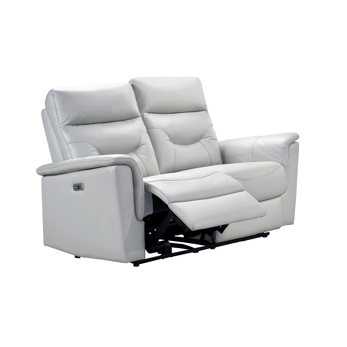 Anglesey - Causeuse inclinable - Cuir Véritable Argent