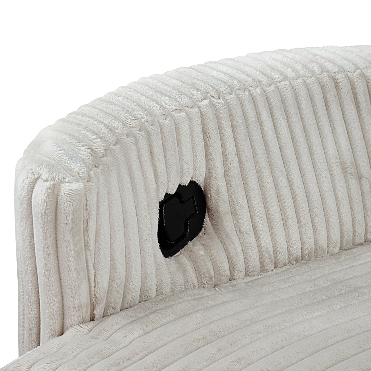 Dancy - Fauteuil inclinable pivotant - Ivoire Corduroy