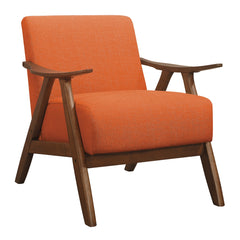 Accent Chair - Damala - Orange Fabric