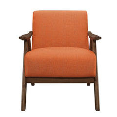 Accent Chair - Damala - Orange Fabric