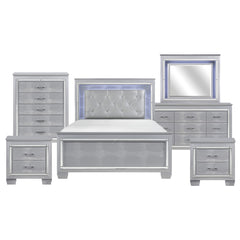 Bedroom Set - Silver Gray - Allura