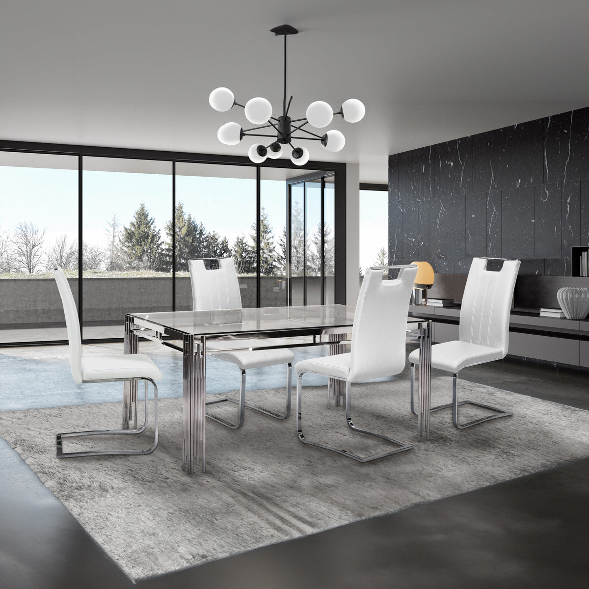 Porfirio - Dining Table - Tempered Glass