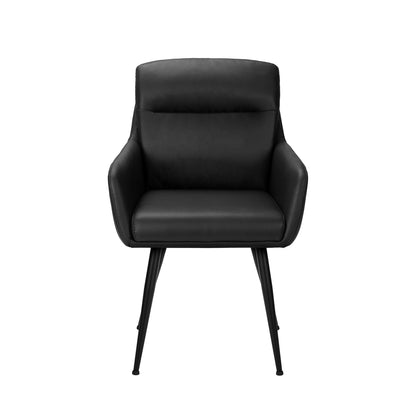 Jerry - Dining Chair - Black PU Leather