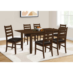 Dining Table - 42"X 59-78" / Brown Veneered Wood