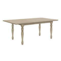 Dining Table - 42"X 59-78" / Antique Gray Veneered Wood