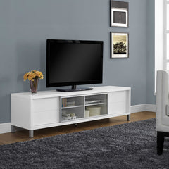 TV Stand - Euro Style with 4 Drawers - 70" - White