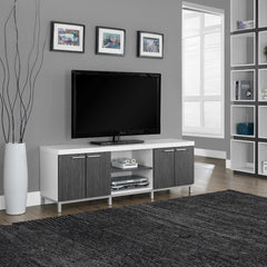 TV Stand - 60" - White / Grey