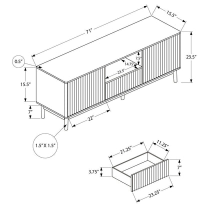 Liam - TV Stand - Walnut - 72 in
