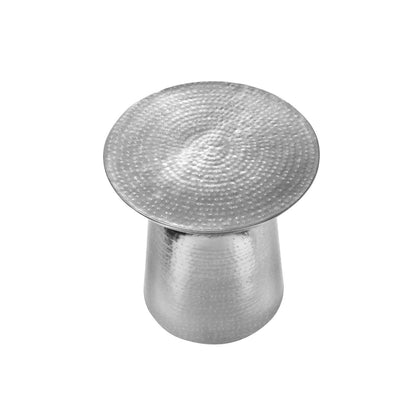 Margaux - Side Table - Drum Metal Chrome End Table