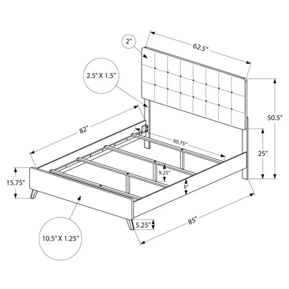 Jolen - Queen Bed - Grey Oak