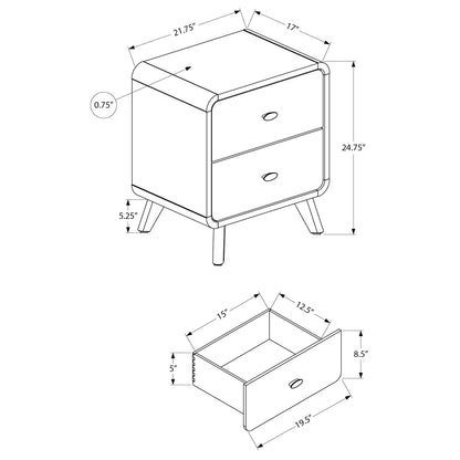 Jolen - Nightstand - Grey Oak