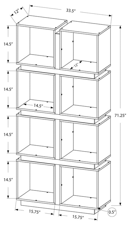 Shelf - 71in - White and Gray