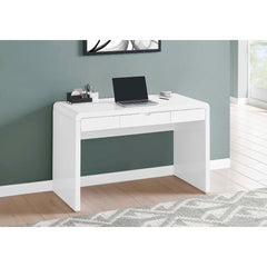 Work desk - 48 in - Glossy white