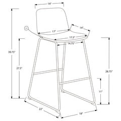 Tabouret de Bar - 40"H - 1pc - Disponible en Plusieurs Couleurs