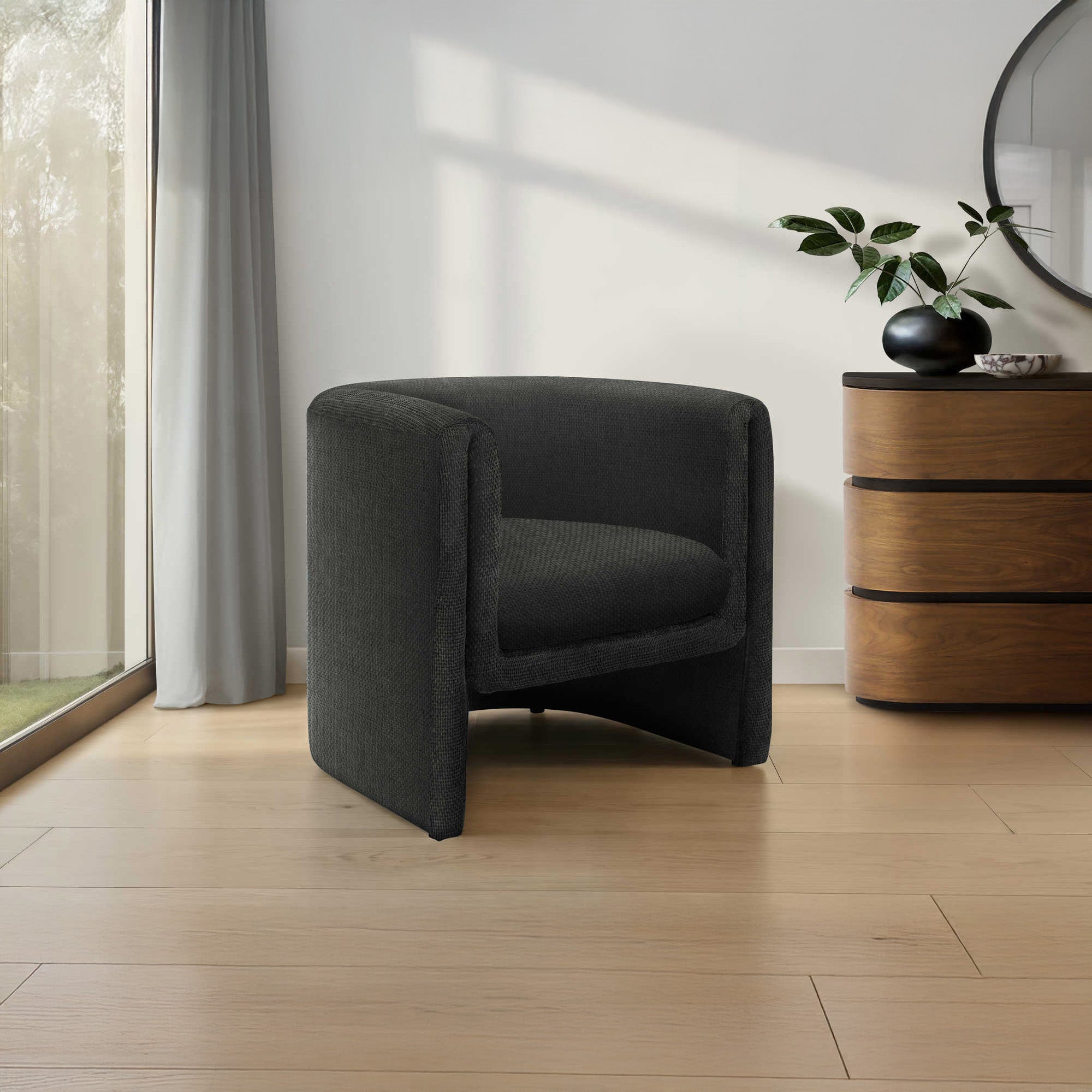 Anita - Accent Chair - Black Fabric