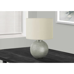 Table Lamp - 19"H / Resin Gray / Ivory