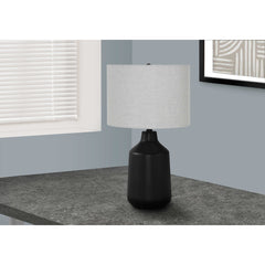 Lampe de Table - 24"H / Noir Beton / Gris