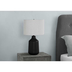 Table Lamp - 24"H / Concrete Black / Gray
