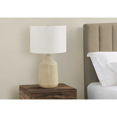Table Lamp - 24"H / Concrete Beige / Ivory