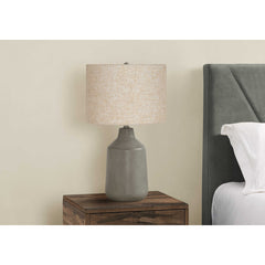 Table Lamp - 24"H / Concrete Gray / Beige