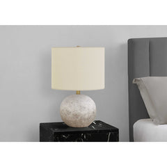 Table Lamp - 20"H / Concrete Gray / Ivory