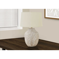 Table Lamp - 26"H / Ceramic Cream / Ivory