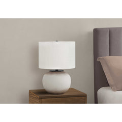 Table Lamp - 21"H / Ceramic Cream / Ivory