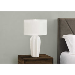 Table Lamp - 27"H / Ceramic Cream / Ivory