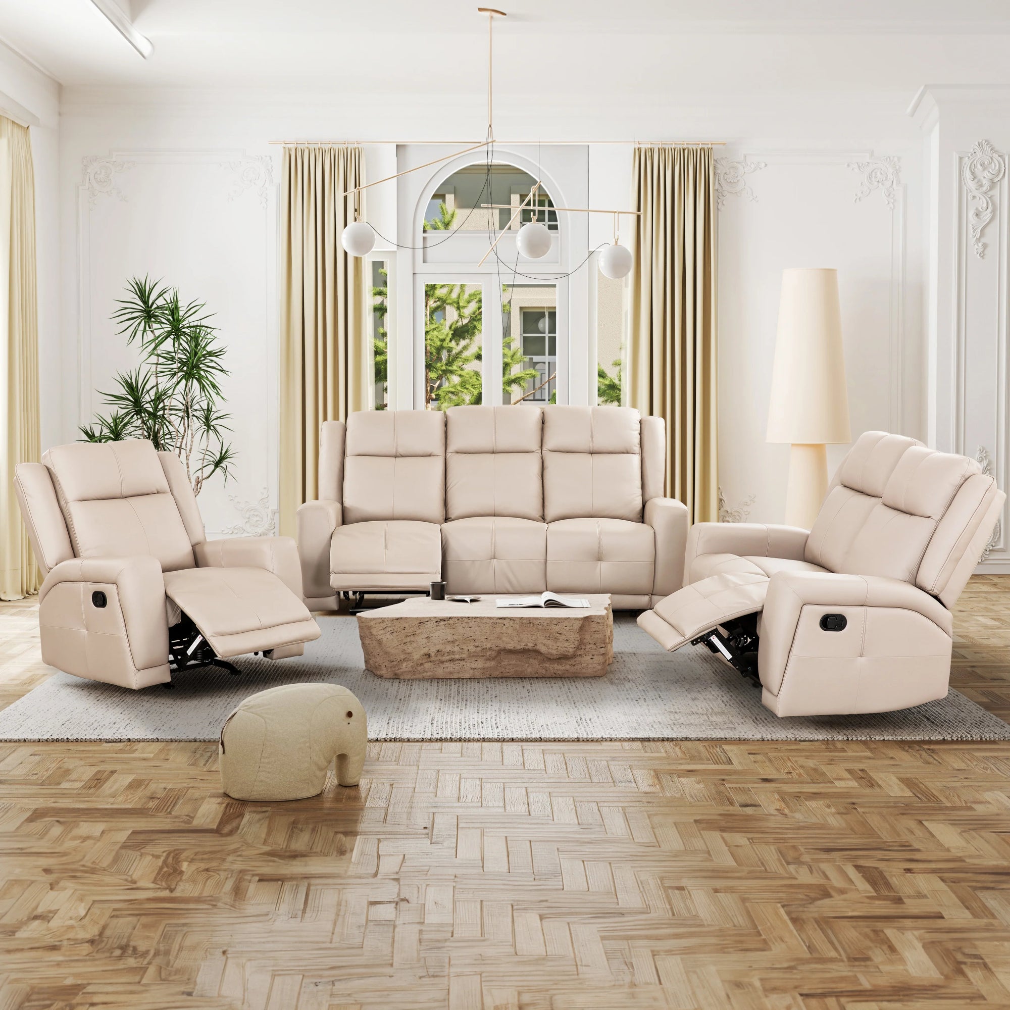 Calia - Sofa Inclinable - Taupe