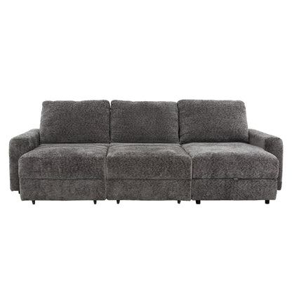 Elson - Power Reclining Sectional - Grey Fabric
