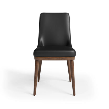 Iris - Dining Chair - Black Leather