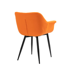 Calla - Dining Chair - Orange Faux Leather