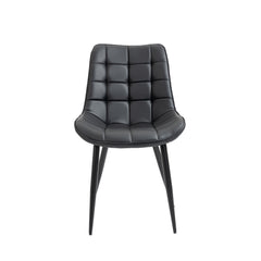 Aurora - Dining Chair - Black Faux Leather