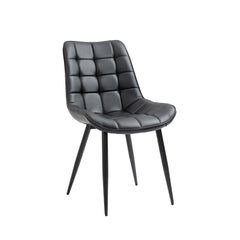 Aurora - Dining Chair - Black Faux Leather