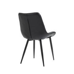 Aurora - Dining Chair - Black Faux Leather