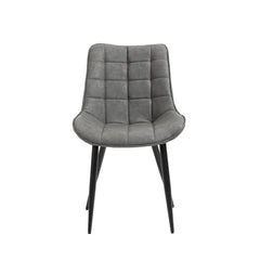 Aurora - Dining Chair - Grey Faux Leather