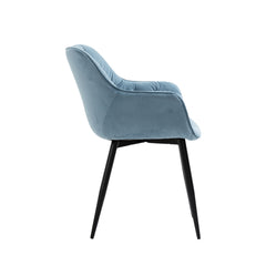 Felicia - Dining Chair - Blue Velvet