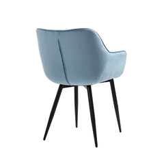 Felicia - Dining Chair - Blue Velvet