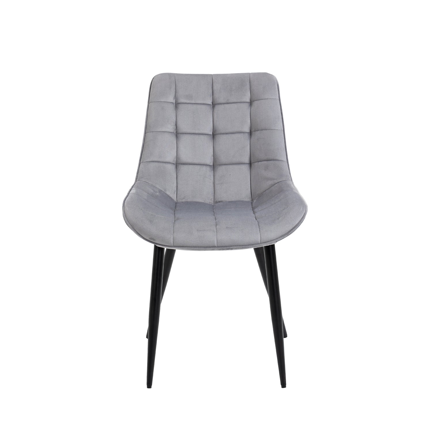 Aurora - Chaise de Salle à Manger - Velour Gris