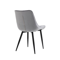 Aurora - Dining Chair - Grey Velvet