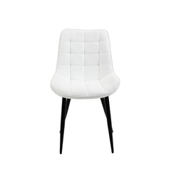 Aurora - Dining Chair - White Faux Leather